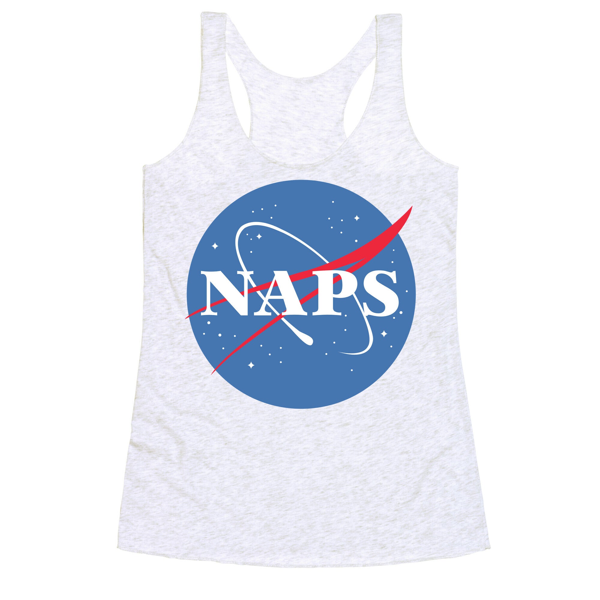Naps Nasa Parody Racerback Tank